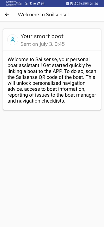 aplikacja check-in Hermes Yachting