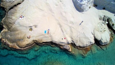 Cyklady - Milos, plaża Sarakiniki