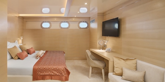 Kabina na luksusowym jachcie - prywatny rejs w Chorwacji