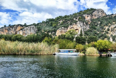 W górę rzeki Dalyan - Turcja