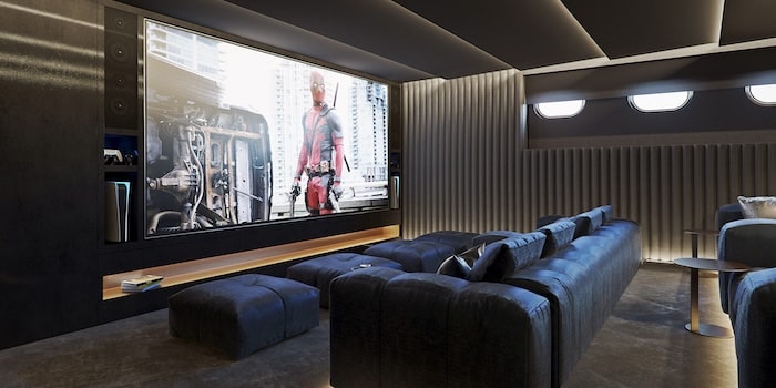 Sala kinowa na jachcie motorowym do czarteru LEO Yachting