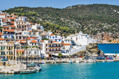 Grecja Sporady architektura Skopelos