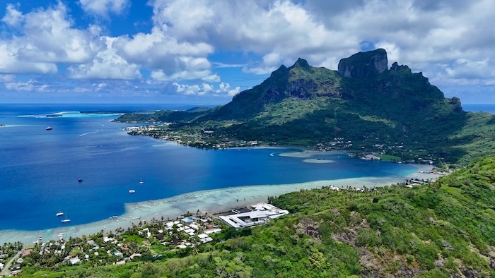 widok na lagunę Bora Bora