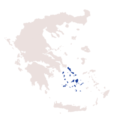 Cyklady - mapa archipelagu